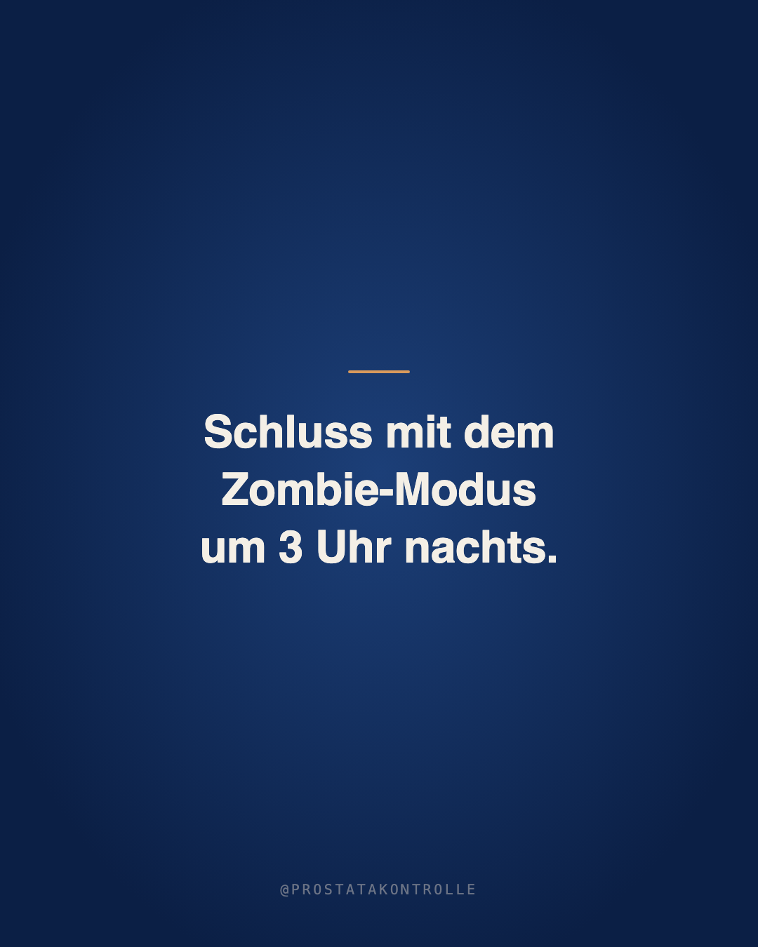 Schluss mit dem Zombie-Modus um 3 Uhr nachts.