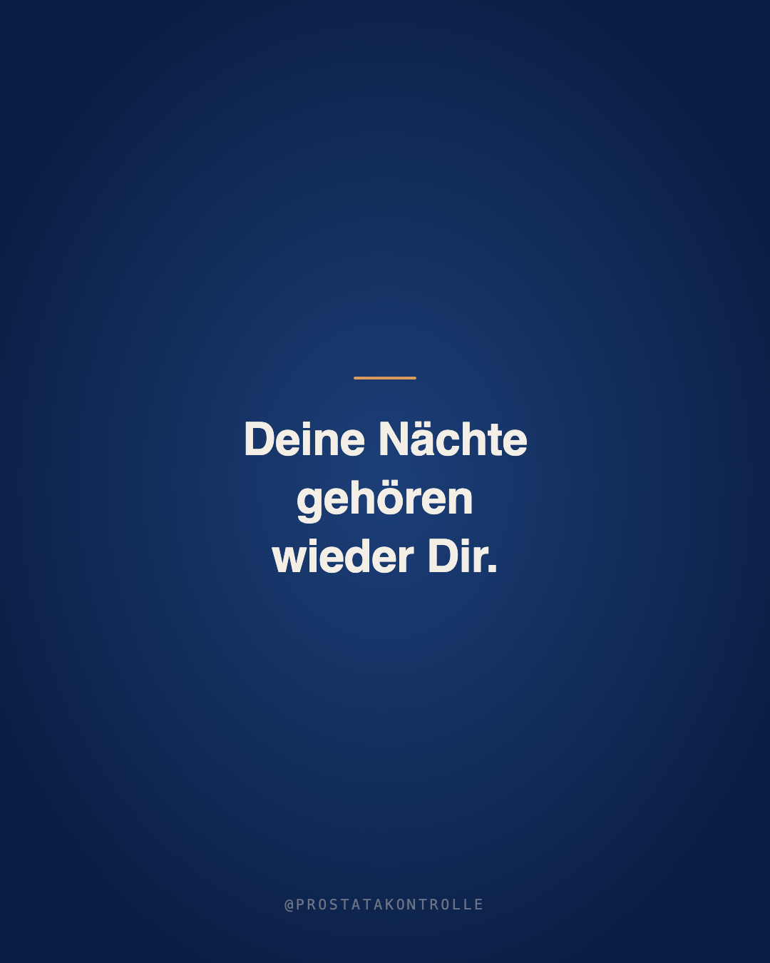 Deine Nächte gehören wieder Dir.